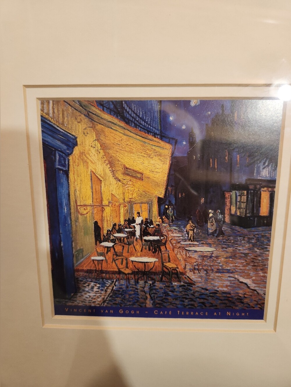 Cafeterras/Outdoor Cafe ~ 1888  Vincent Van Gogh   Framed ~ Matted ~ Print 12x12
